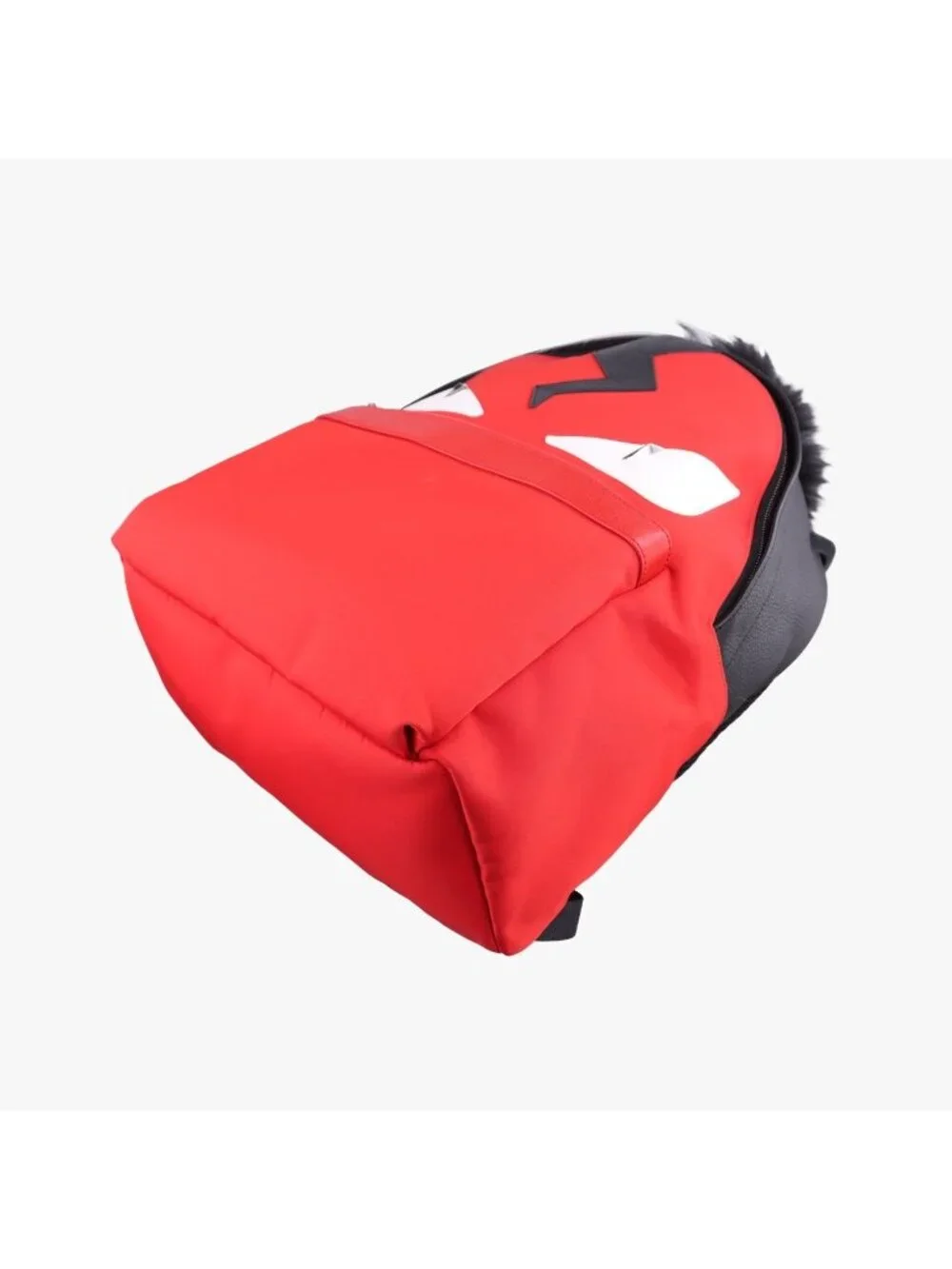 Fendi Monster Bag Bugs Red Black Nylon Leather